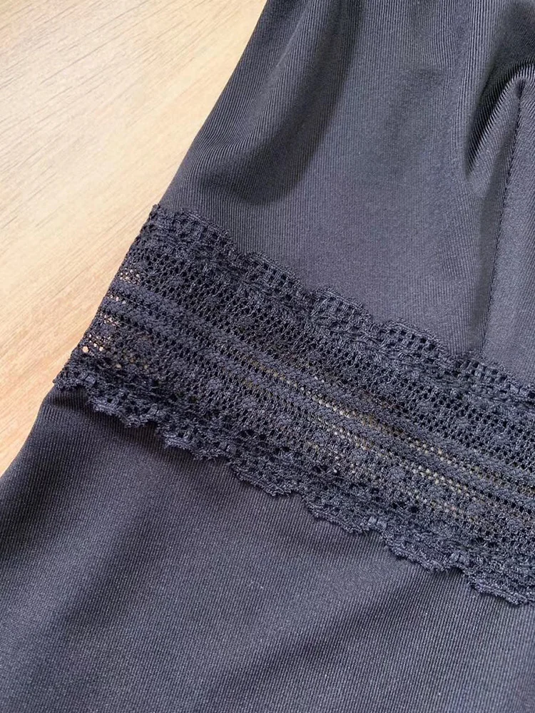 Ziwwshaoyu дизайнерское высококачественное осеннее черное хлопковое яркое Длинное Платье женское с длинным рукавом флокированное платье в горошек с вышивкой
