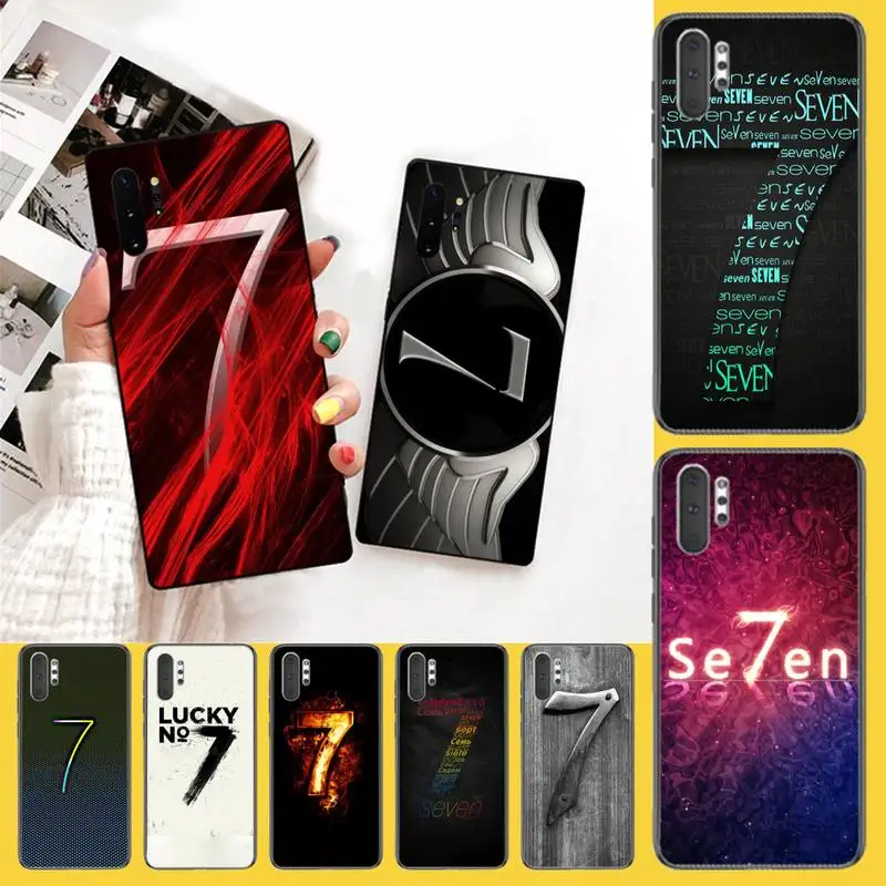 Мягкий силиконовый чехол для телефона PENGHUWAN lucky number 7 из ТПУ Samsung Galaxy J7 J8 J6 Plus 2018 Prime