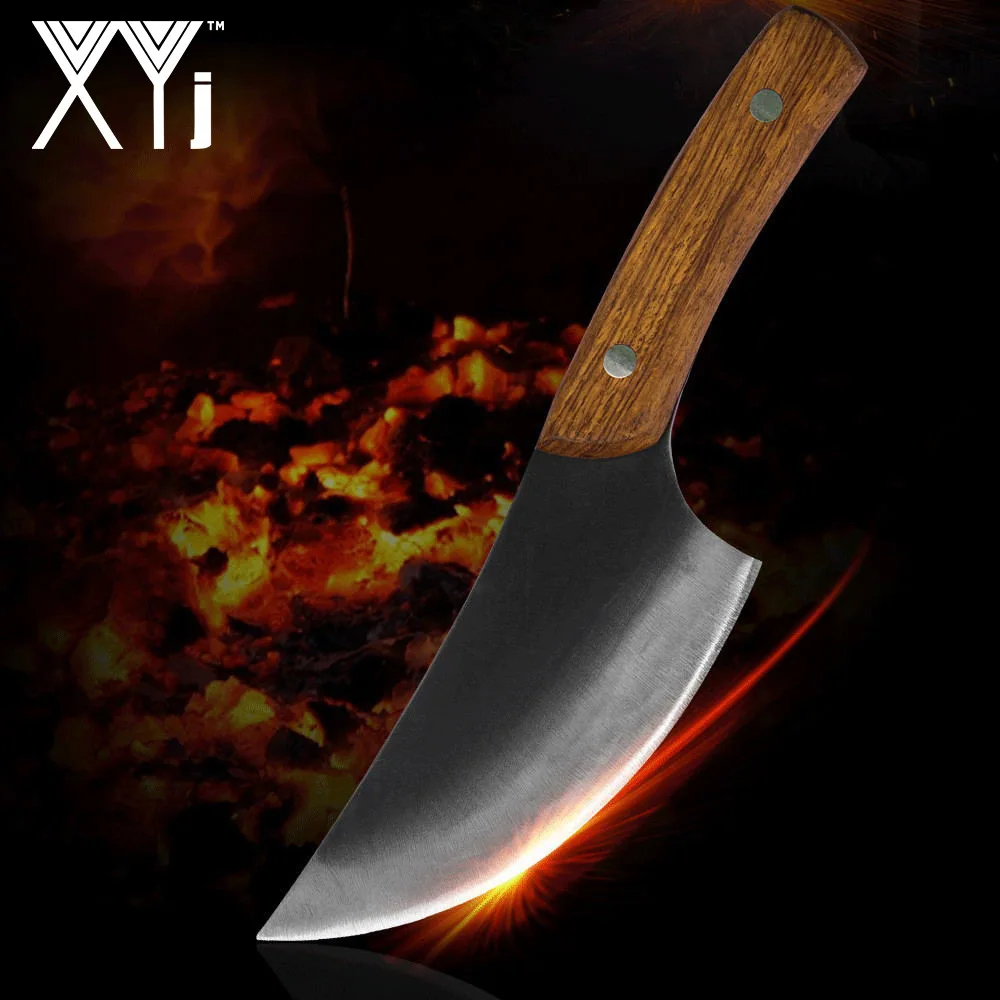 butcher knife Китайский Мясник нож-Мясник Полный Тан ручка высокая плакированная сталь ручной работы кованые - Цвет: butcher knife
