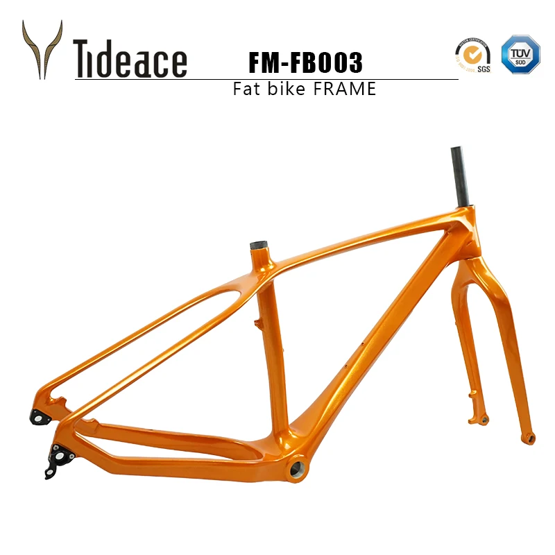 Customized Carbon fat bike Frames 26er 16/18/20inch Carbon mtb Frame 26'' BSA snow Bike Bicycle Frameset Max Load 250kg