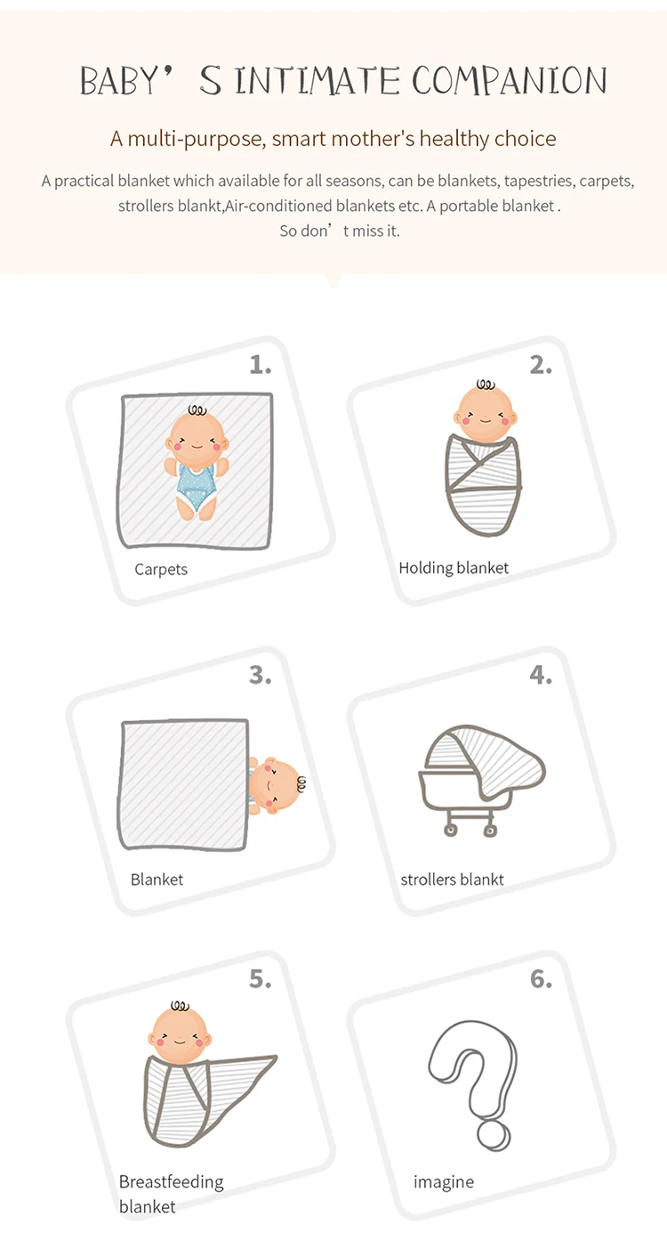 bebê recém-nascido menina envoltório swaddle algodão malha