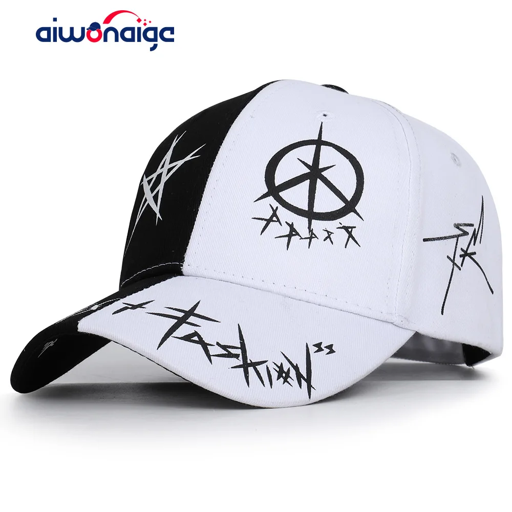 Бейсболка в стиле граффити для мужчин и женщин Повседневная Спортивная Кепка