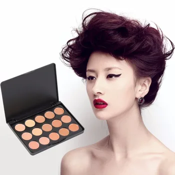 

HOT 15 Color Professional Natural Face Concealer Cream Camouflage Makeup Contour Palette Facial Cosmetics Makeup Base Tool Kits