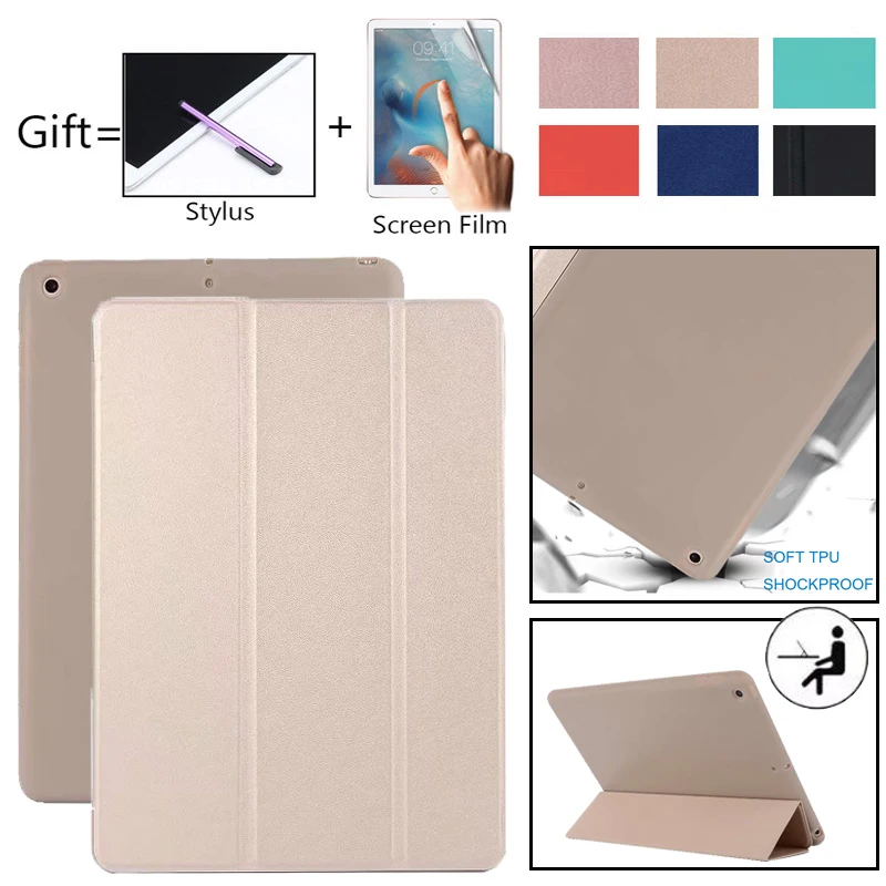 Чехол для iPad 9 7 2018 2017 Умный Магнитный чехол из искусственной кожи с функцией