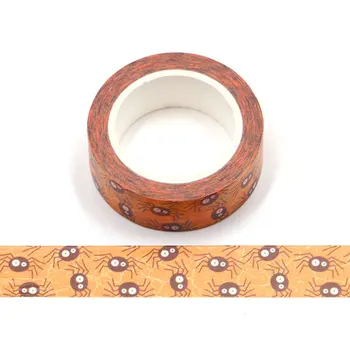 

10pcs/set halloween spider design washi tape stationery Adhesive Tape Scrapbooking tape masking tape stickers for halloween deco