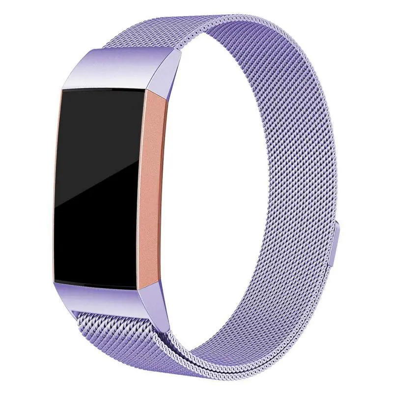 9 цветов для Fitbit charge 3 фитнес-браслет магнитный с миланским плетением браслет из нержавеющей стали сменные полосы для charge3 ремешок