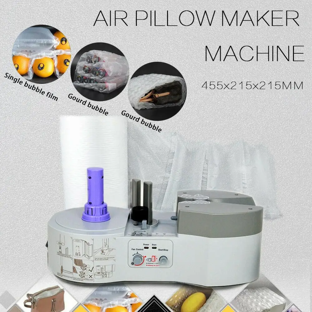 110V Air Pillow Cushion Bubble Packaging Wrap Maker Machine+ FREE Air Pillow