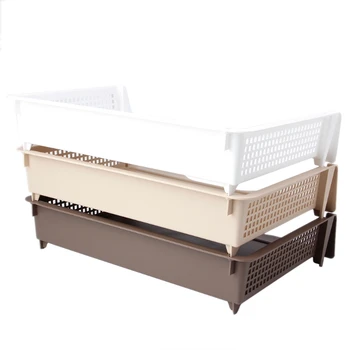 

A4 Paper Superimposed Desktop Files Storage Rack Box Plastic Letter Tray Office