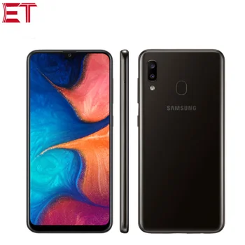 Перейти на Алиэкспресс и купить Мобильный телефон Samsung Galaxy A20 A205F-DS 6,4 дюйма, 3 Гб ОЗУ 32 Гб ПЗУ, Восьмиядерный процессор Exynos 7884, 13 МП, две sim-карты, 4000 мАч, Android