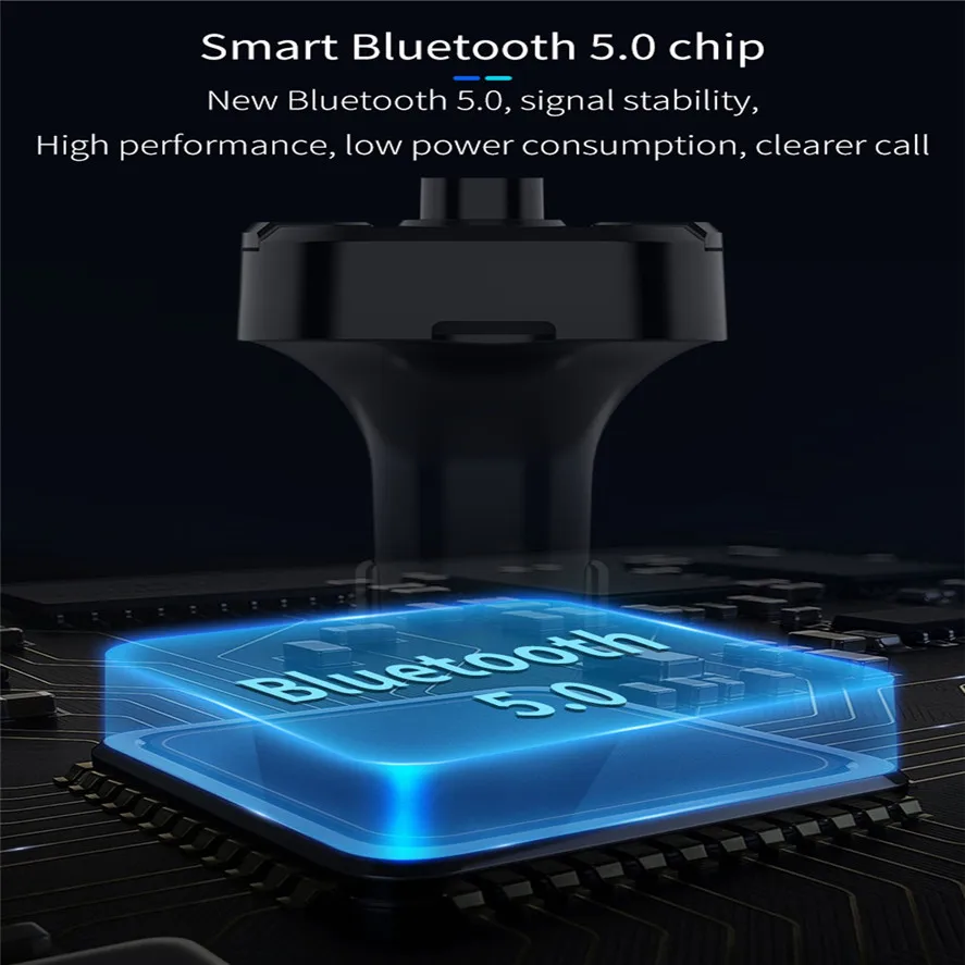 Автомобильный mp3-плеер 1 шт. Bluetooth в автомобиле беспроводной fm-передатчик mp3 радио адаптер автомобильный комплект 2 USB зарядное устройство 1002#20