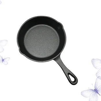 

3 Pcs Cast Iron Frying Pan Non-stick Uncoated Saucepan Egg Pancake Cooking Pan Home Kitchen Outdoor BBQ Skillet (16cm/20cm/26cm)