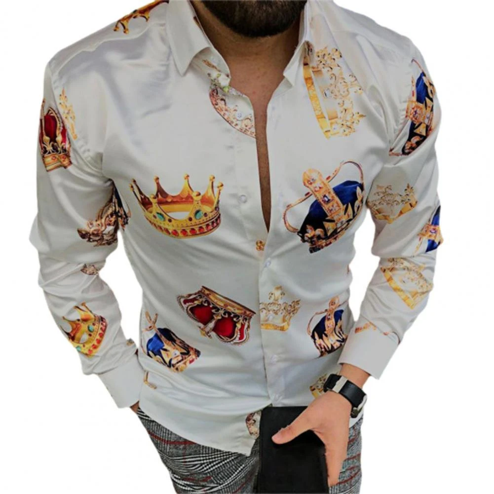 men's shirt with crown logo
