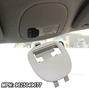 

Wooeight 9625049077 Car Interior Front Gray Dome Roof Reading Light Lamp Panel Frame Cover fit for Peugeot 206 207 Citroen C2