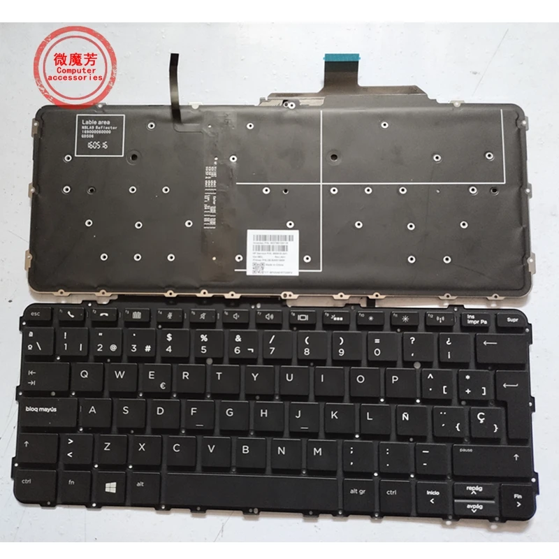 para hp Elitebook Folio g1 Hstnn-i73c 850915001 Teclado Retroiluminado para Laptop sp la uk us jp Novo