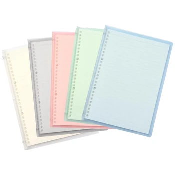 

1 Pc Campus Loose Leaf Notebook Thin Portable Smart Ring Binder Note Simple Transparent A5 B5 Notebook Learning Supplies
