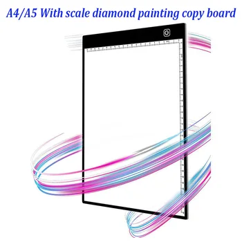 

A4/5 Drawing Tablet Digital Graphics Pad USB LED Light Box Tracing Copy Board Electronic Art Diamond Painting tool Writing Table