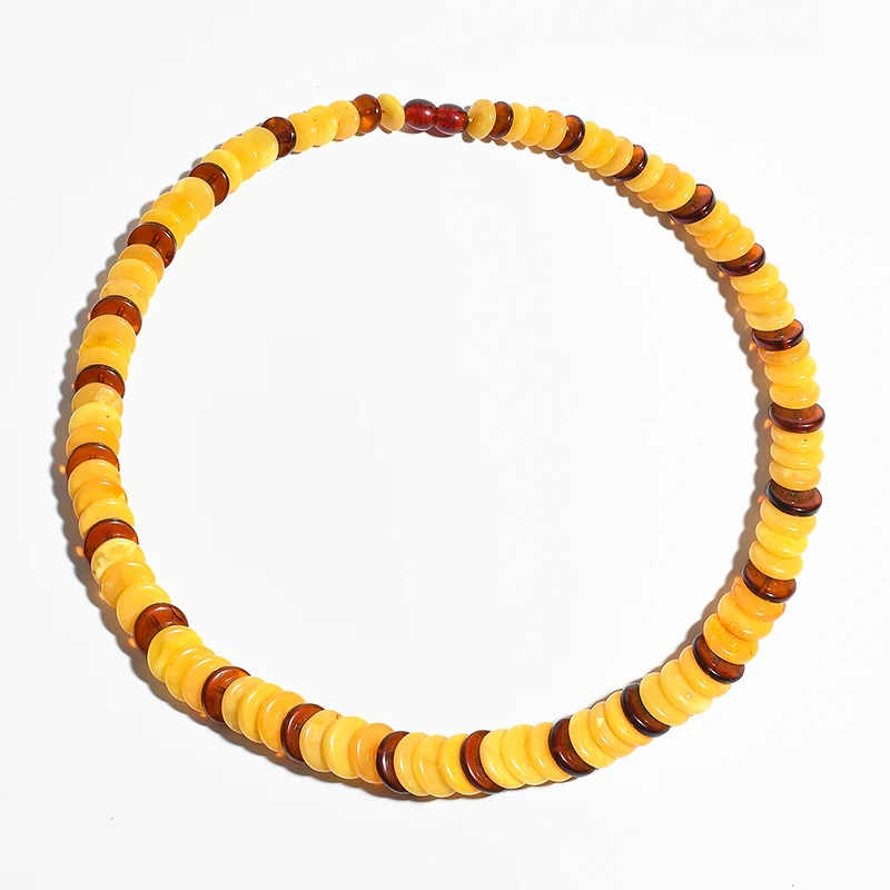 

Authentic luxury beeswax sweater chain natural amber large flower Dodo treasure necklace rare color