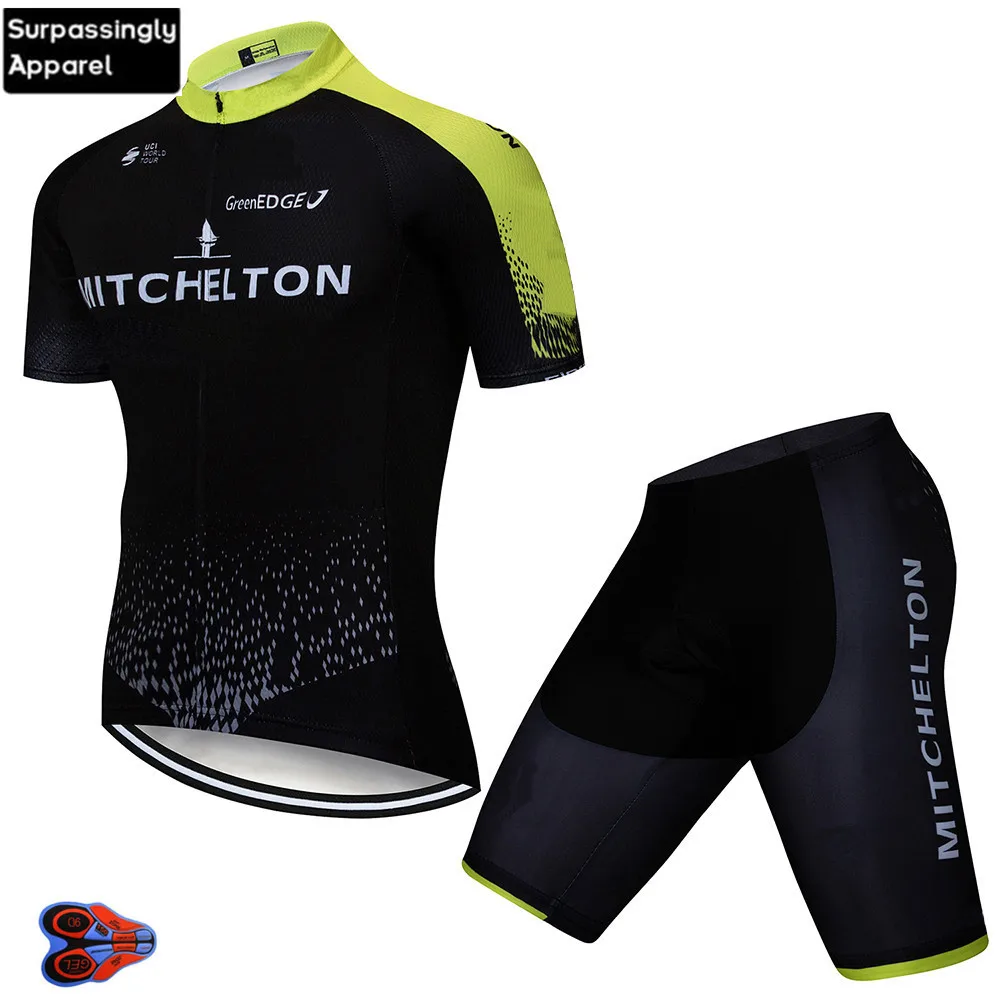 MITCHELTON Pro одежда для велоспорта, велосипедная Джерси, быстросохнущая одежда для велоспорта, мужская летняя командная одежда для велоспорта, Майки для велоспорта 20D, набор велосипедных шорт