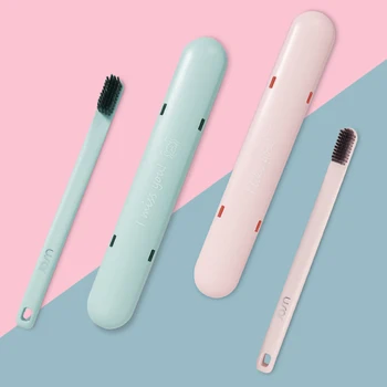 

Travel Toothbrush Box Portable Suit Wash Cup Small Disposable Dental Appliance Toothbrush Box Mini Travel Travel Tooth Storage