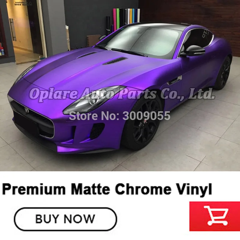 

Highest quality (Purple color ) Newest upgrade Vehicle wrapping Car wrapping paper matte chrome Vinyl Reject low quality