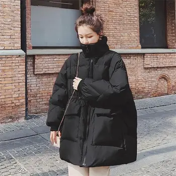 

Oversized Red Winter Jacket Women Parkas Warm Thicken Down Cotton Coat Female Casual Loose Winter Woman Coats Outerwear Q2793