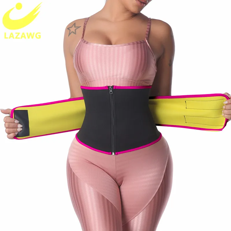 

LAZAWG Waist Trainer Belt for Women Neoprene Hot Weight Loss Slimming Tummy Trimmer Workout Gym Corset Top Body Shaper Shapewear
