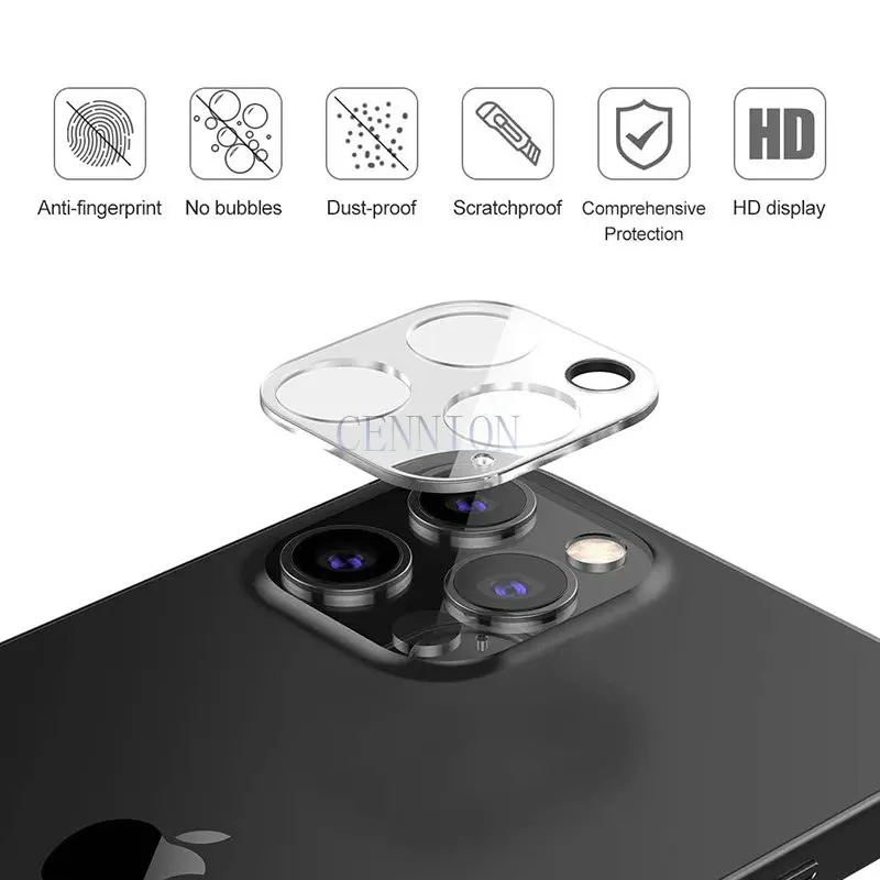 Free Post 50 Black Circle Camera Lens Film Tempered Glass Protector for iPhone 14 13 12 mini 5.4 6.1 pro max 6.7 11 XR Xs X 5.8