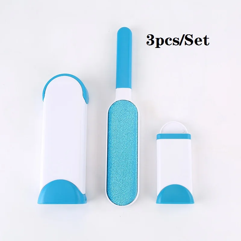 Reusable Remover Brush Magic Clean Brush Double Side Self-Cleaning Scrub Set for Pet Hair Fur Sofa Clothes Furniture Car Seats
