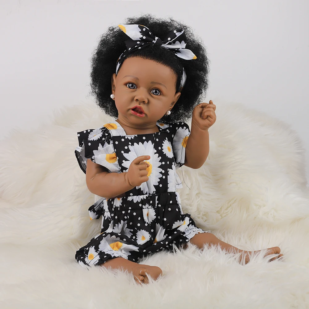 Куклы Reborn Bebe с мягким корпусом африканские и американские силиконовые куклы для
