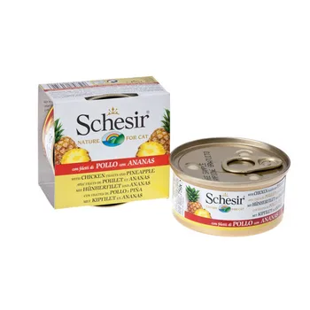 

"Schesir" canned food for cats chicken + pineapple 75gr 12 PCs.