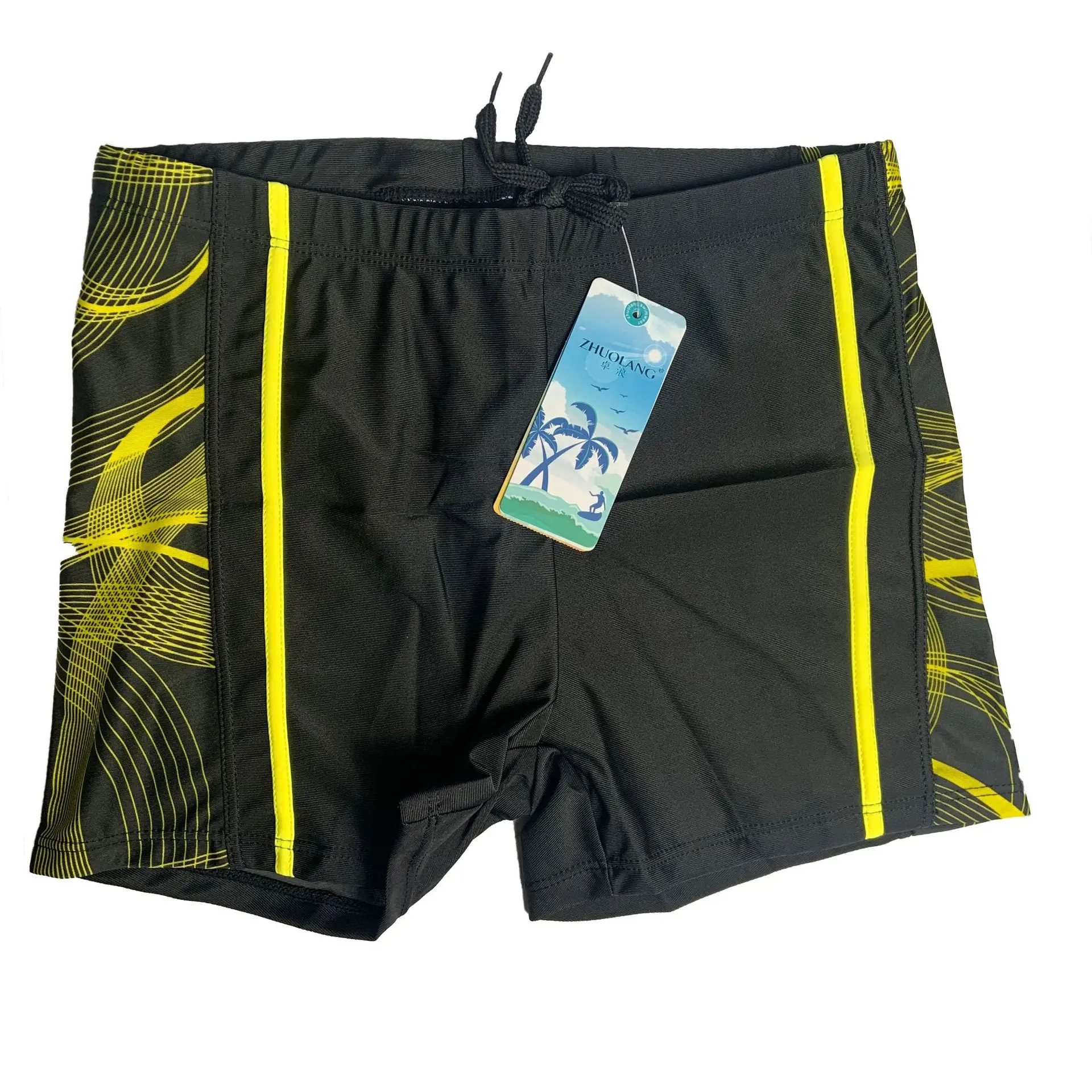 

2020 New Style Men Shorts Swimming Trunks Dacron Swimming Trunks Hot Springs Swimming Pool Men Solid Color Swimming Trunks