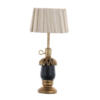 

1PCS 1:12 Miniature Table Lamp 5.2*2.2*1.3cm Doll House Accessories Dollhouse Dolls House Furniture Lamp Decor