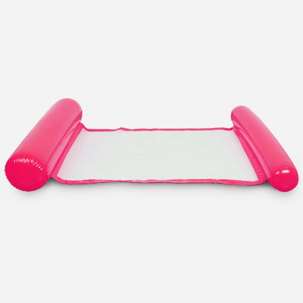 Складной ПВХ плавающий спальный стул вода гамак для одиночных людей увеличить надувной пляжный шезлонг спинки кресло#20 - Цвет: Розовый