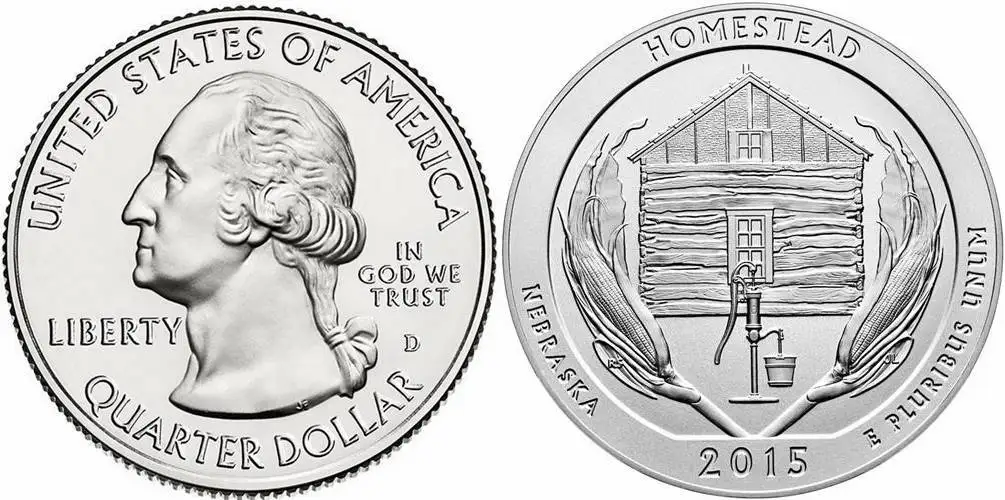 

Монета парка США. № 26. Бразика. 25-центовая памятная монета. Коллекция оригинальных монет Unc 2015, 100%