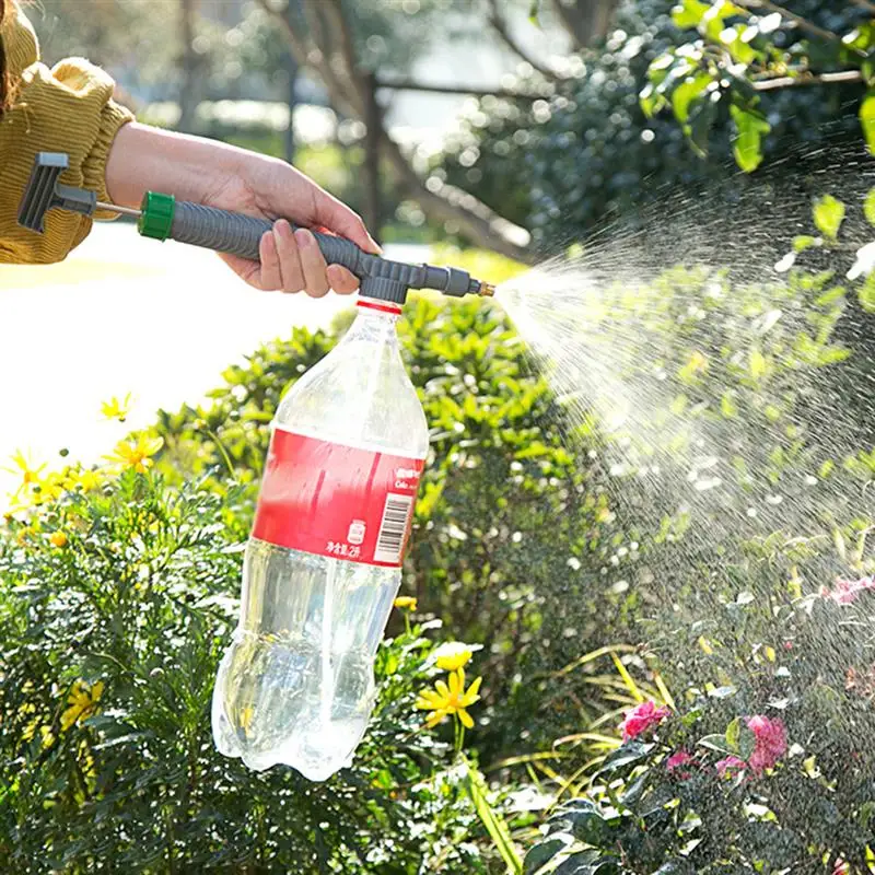 Bomba de aire de alta presión, pulverizador Manual, botella de bebida ajustable, boquilla de cabezal de pulverización, herramienta de riego de jardín, aspersor de riego de jardín