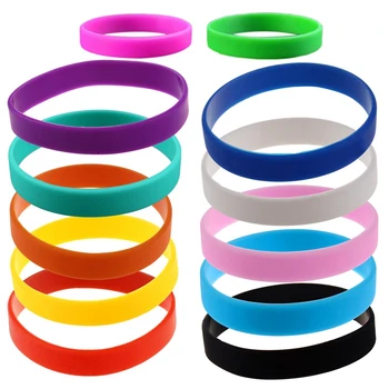 

Fashion Silicone Rubber Elasticity Wristband Wrist Band Cuff Bracelet Bangle