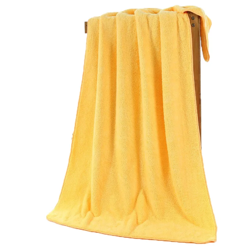 70*140cm Soft Coral Fleece Bath Towel Korean Multi-Color High Quality Water Absorbent Towel Large Size