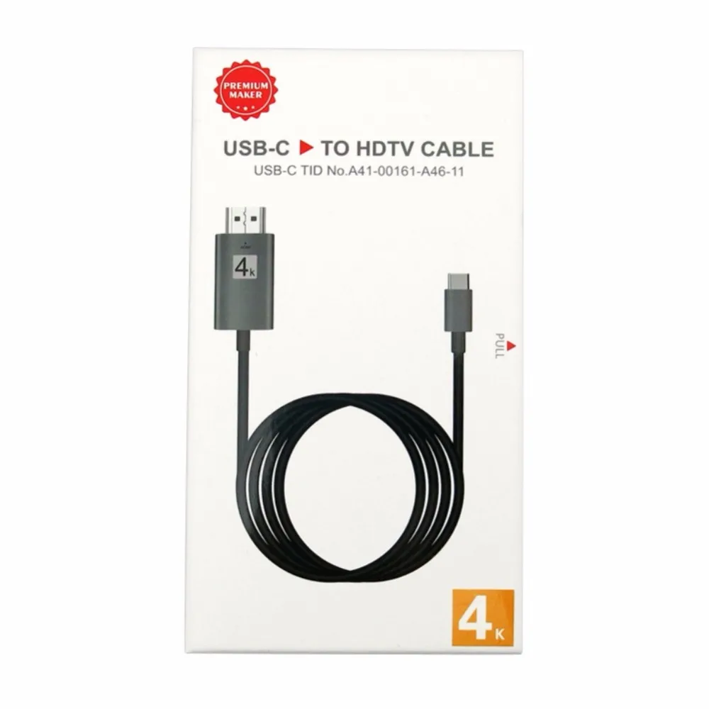 HD адаптер Соединительный кабель для S8 2M USB 3,1 type C USB-C 4K HDMI HDTV Кабель адаптер