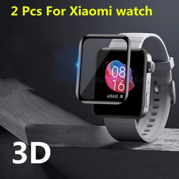 

2 Pcs For Xiaomi Watch 3D edge Curved Cambered Full Cover Soft PET Film Screen Protector (Not Tempered Glass)