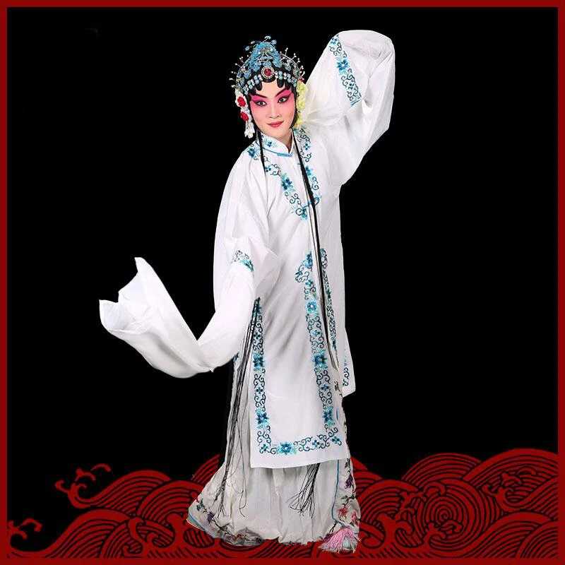Китайский Hanfu с длинным рукавом драма танцевальная одежда женская Китайская классическая Пекинская опера театральный сценический костюм