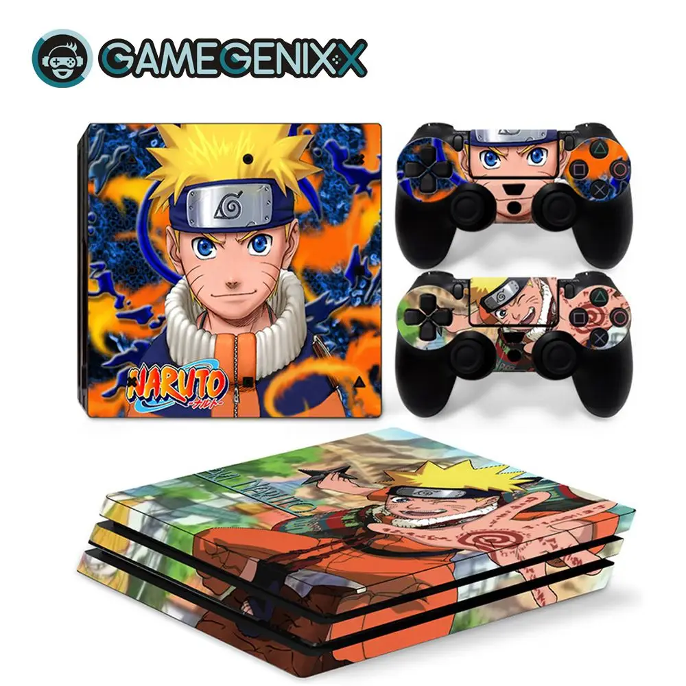 Naruto GAMEGENIXX Кожа Наклейка Защитная Наклейка Обложка для PS4 Pro консоли и 2 контроллеров-Наруто - Цвет: Naruto
