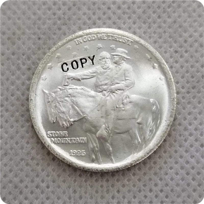 UNC США 1925 каменный горный 50-центовая Монета КОПИЯ - Цвет: UNC