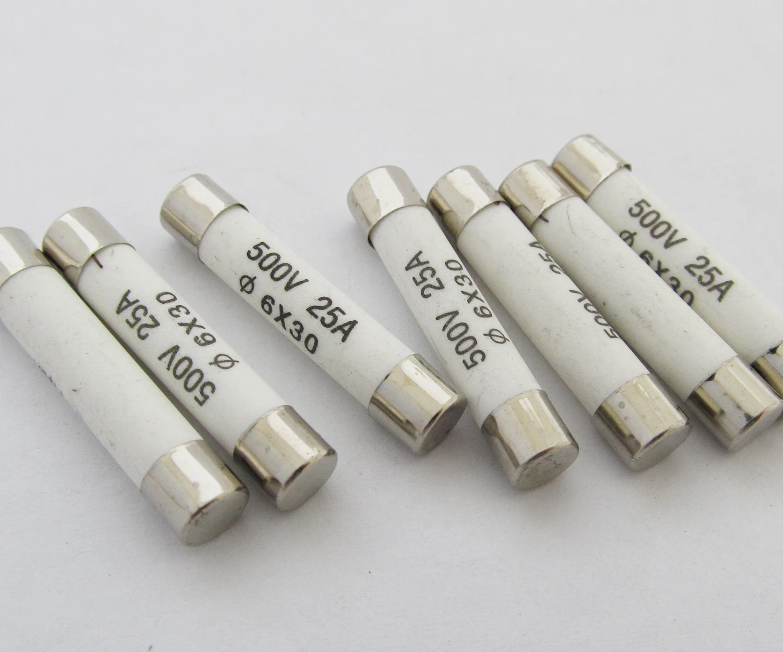 10pcs 6x30 Ceramics Fuse 6x30mm 500v From 1a To 25a Quick Fast Blow