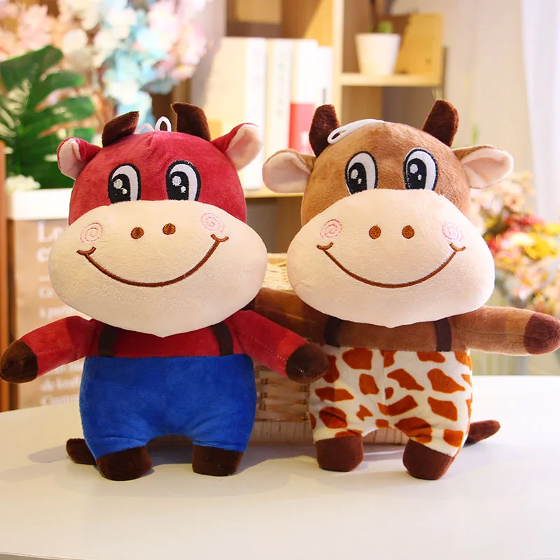 COW cattle Plush Cartoon Animal Toys Doll Kids Gif Stuffed Simulation plushie Soft Baby Kids toy anime Quality Children Disneey