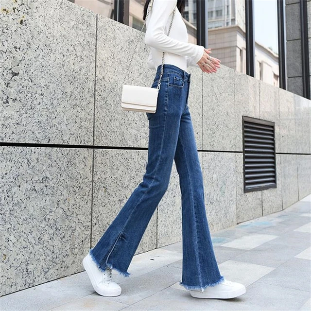 Pantalón Vaquero Con Rotos En Estilo Mon Fit Para Mujer, Moda Denim, Estilo  Urbano, Jeans De Cintura Alta. - AliExpress