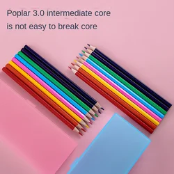 Lápices de colores para niños y niñas, juego de papelería de 8 colores, lápices de colores con Graffiti y estuche para bolígrafos, pintura artística para colorear