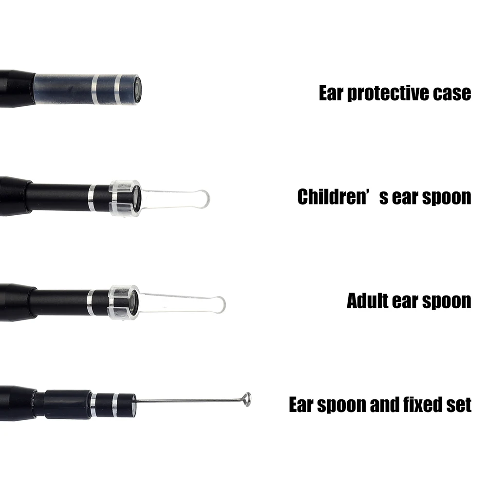 3-in-1 Visual Earpick Otoscope Endoscope with 5.5mm Camrea Lens