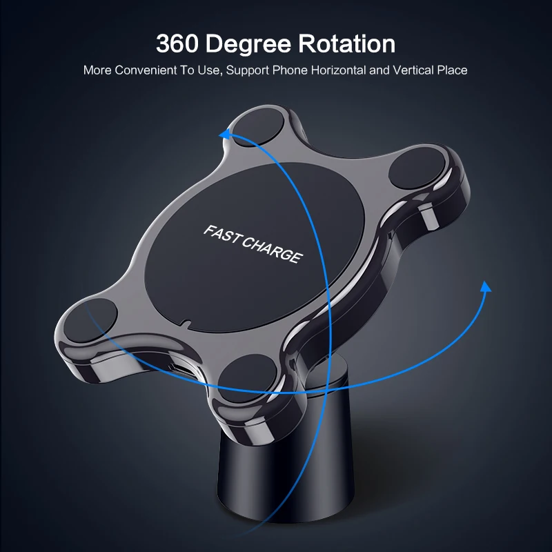 

FLOVEME Car Wireless Charger Magnet Car Phone Holder Qi Wireless Car Charger Fast Charging For iPhone XR XS Samsung S9 S8 Note 9