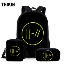 ThiKin Twenty One Pilots, школьная сумка, набор для девочек и мальчиков, хип-хоп фанаты, модный рюкзак для подростков, персонализированные сумки для книг, 3 шт