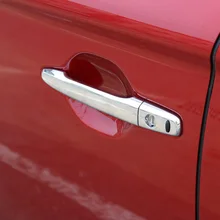 Умный дверной ручки крышки Запчасти подходит для Mitsubishi Outlander Chrome Боковая дверь ручка Накладка аксессуары 2013- 4X